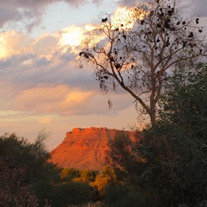 Sunset from King's Canyon resort