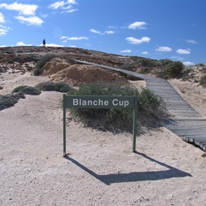 Blanche Cup - the largest mound spring.