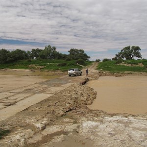 Water flowing - level is 1.1 m mid  May 09