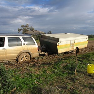 Bogged in the stickiest mud imaginable!!