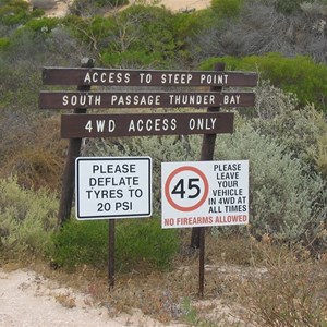 Track to Steep Point & Thunder Bay Access