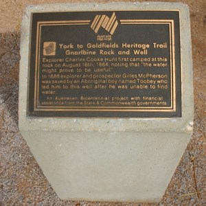 Gnarlbine Rock Well and Plaques