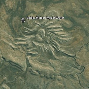 Spider Meteor Impact Crater