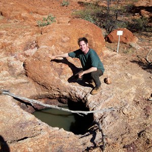 Alan McCall at Mulgan Rockhole