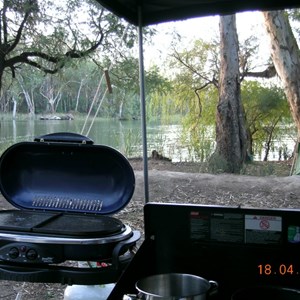 Torrumbarry Weir Camping Area near Echuca. Vic