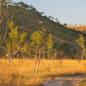 Zig zag track leads to lookout