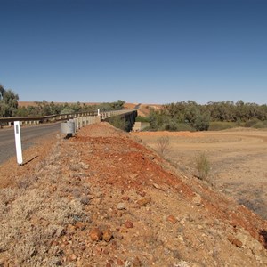 On northern abutment - view to south