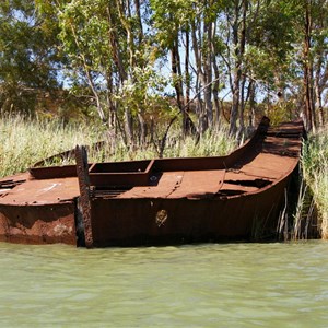 Sunken Barge and Steamer