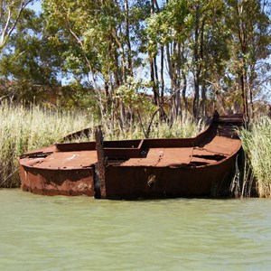 Sunken Barge and Steamer