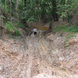 Sticky clay on southern exit - May 08