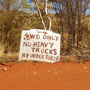 4WD Only Sign