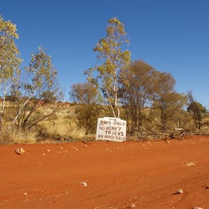 4WD Only Sign