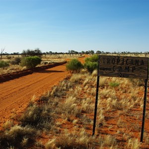 Tropicana Camp Sign and Turn Off