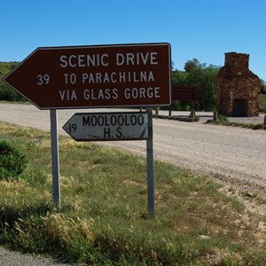Glass Gorge Scenic Drive Sign