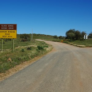 Glass Gorge Scenic Drive Sign