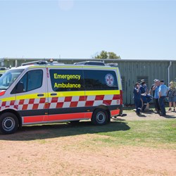 2 Bourke Ambulances at show grounds