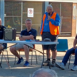 The front team gives it all 