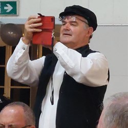 Roger collecting evidence