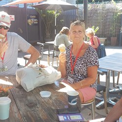 Coffee and icecream downtown