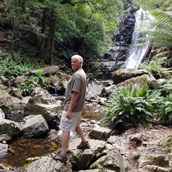 Garry at Mathinna Falls