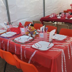 Ernie gives this table his approval