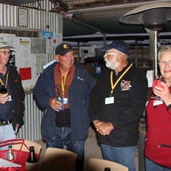 Bob Bushwacker; JAM; Mick and the gorgeous gal, Sue