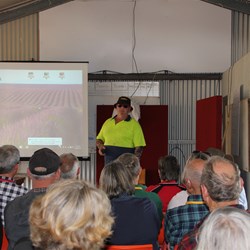 Bundyrunners2 - presenting the info session on trucks and Vans sharing the road