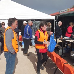 Committee Geoff and Helen keeping it tidy