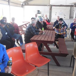 Taking their seats for the AGM