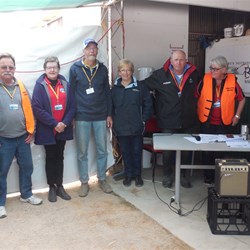 The 2018-2019 Committee line-up (Noel (VP) is missing, see the empty chair- he was on the phone.  Congratulations