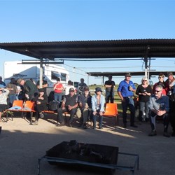 More of the unruly crowd at Day 1 Camp fire