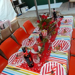 The WINNING TABLE on Spit Roast night