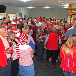 Sea of red and stripes