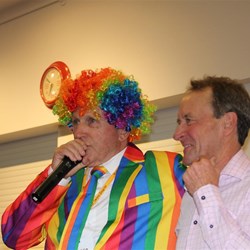 Muzza and Jock Strap, the auctioneer