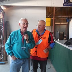 Newbie David Barr with Muzza - watch it girls - he is here on his own - what a catch