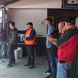 Brian from SOUND IN MOTION havinG a quiet word with FLAVS