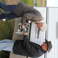 Oops another sideways - must learn how to lock in the move to the right!!   It is the rear end of the SOG installation