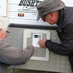 SOG installation on the toilet access door