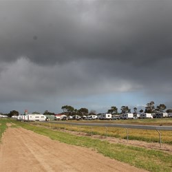 Windy and Impending weather - it looks very threatening out at the Racecourse site