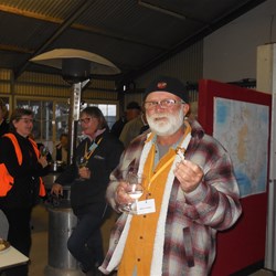 Smick enjoying a chicken leg