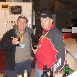 Ian and Flavs hard at work behind the bar