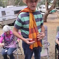 Roger sporting "the hat".