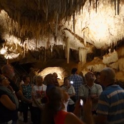 Inside the lake cave