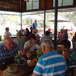 Lunch at Olio Bello after the caves tour