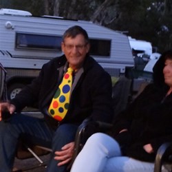 John sporting the clown tie