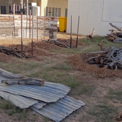 All ready for the spit roast.