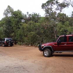 The start of the convoy heading out.