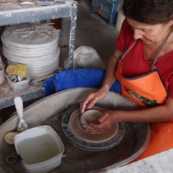 The professional showing us how it is done.