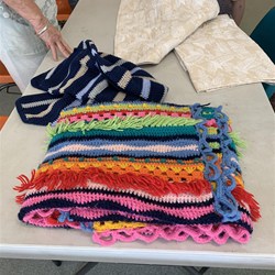 Handmade !  Ready for donation. 