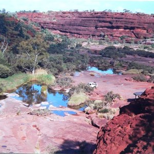 View overlooking Palm Valley carpark